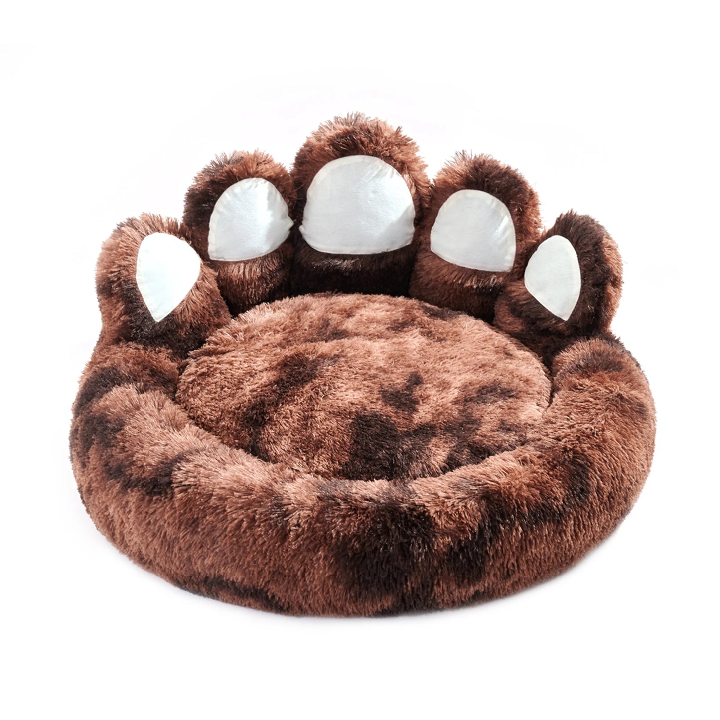 Cozy Comfy Paw Shaped Dog Bed Warm Fluffy Cushion