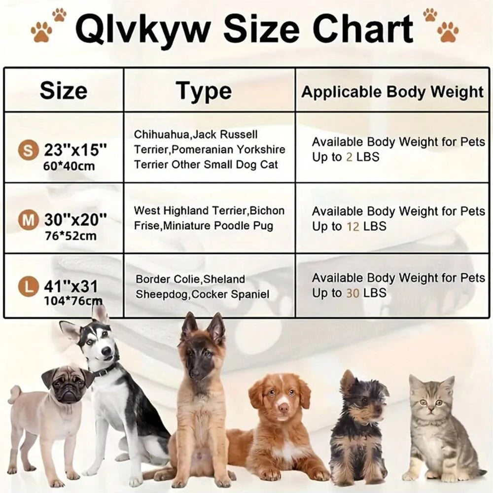 Black Soft Thick Pet Blanket, Double-sided Pattern
