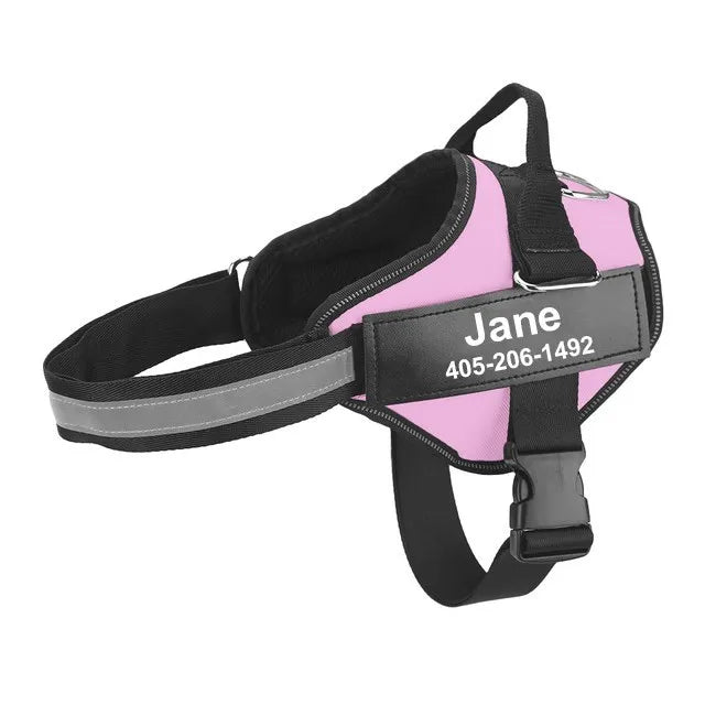 Reflective Adjustable Breathable Harness Walking Vest