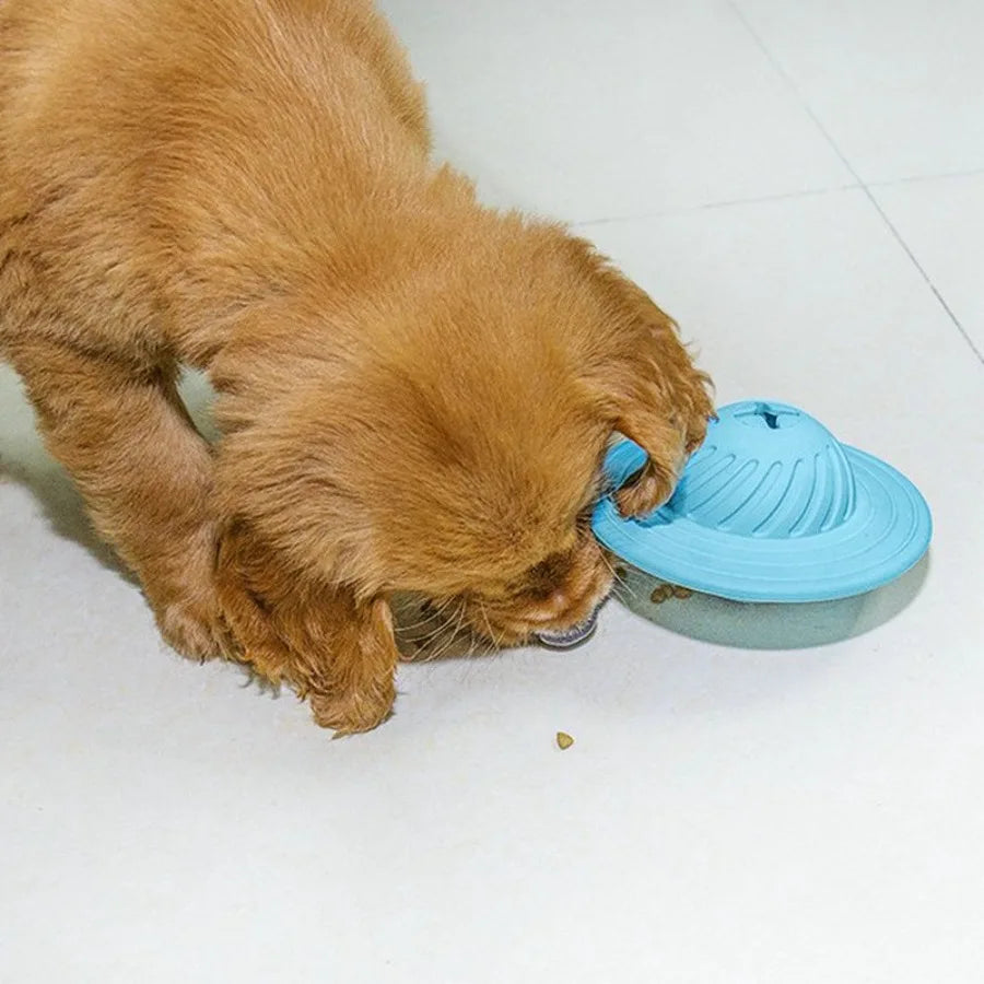 IQ Interactive Puzzle, Food Dispensing Dog Treat Ball Chasing Chewing Playing