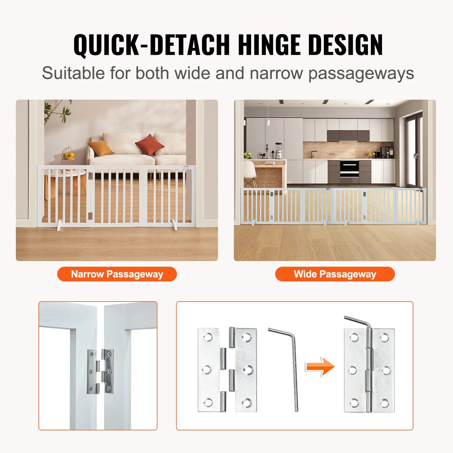 Freestanding Foldable/Expandable Gate 3 Panels