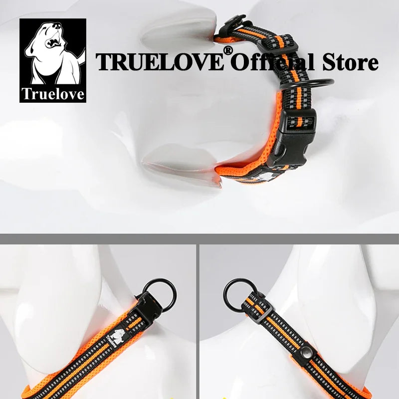 Reflective Nylon Collar Adjustable for Heavy Duty Training