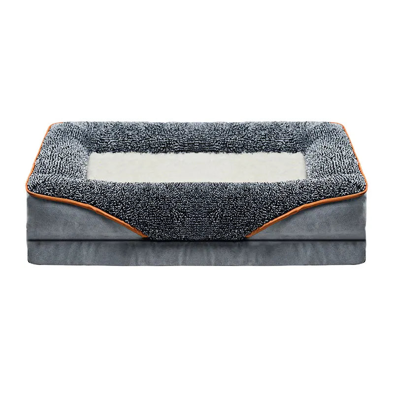 An oversized dog bed for all seasons,