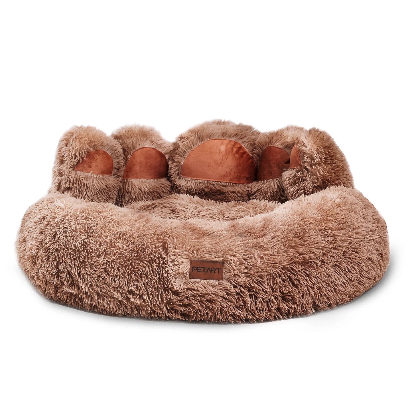 Cozy Comfy Paw Shaped Dog Bed Warm Fluffy Cushion