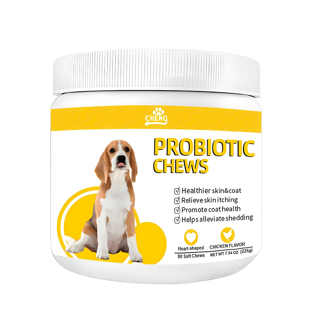 Probiotic Soft Chews Promote Healthy Skin & Coat, Alleviate Shedding & Relieves Itching