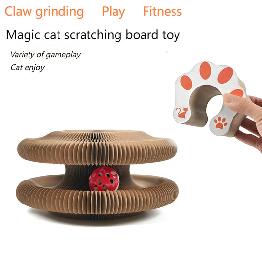 Cat Scratching Board with Bell – Durable Scratch Pad for Cats, Interactive Play & Stress Relief