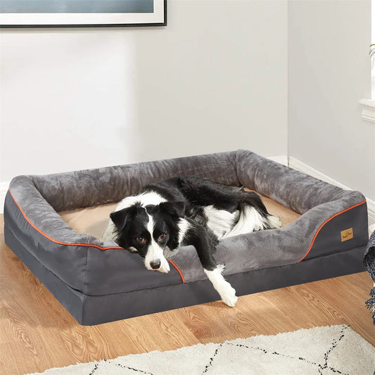 Jumbo Orthopedic Dog Bed Waterproof Elevated Cushion Removable Cover