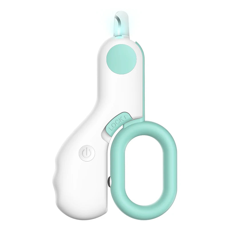LED Light Cat/Dog Nail Clipper Professional Pet Claw Trimmer with Safety Lock