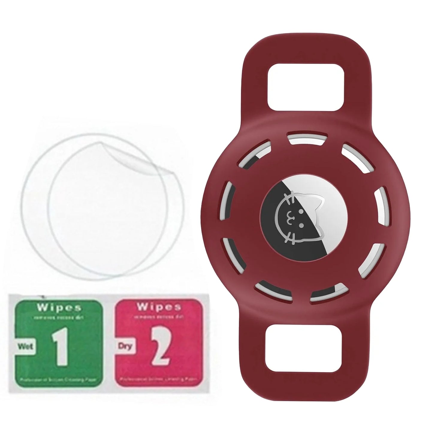 Adjustable Reflective Anti Choke Apple Airtag Collar