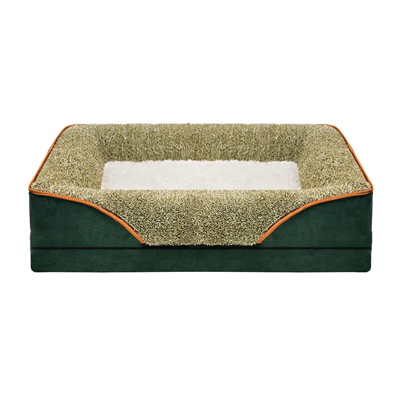An oversized dog bed for all seasons,