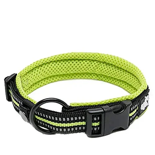 Reflective Nylon Collar Adjustable for Heavy Duty Training