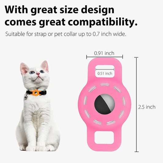 Adjustable Reflective Anti Choke Apple Airtag Collar