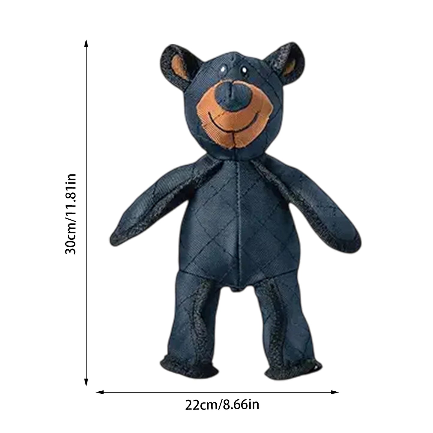 Unbreakable Squeaky Plush Bear Toy for Dogs