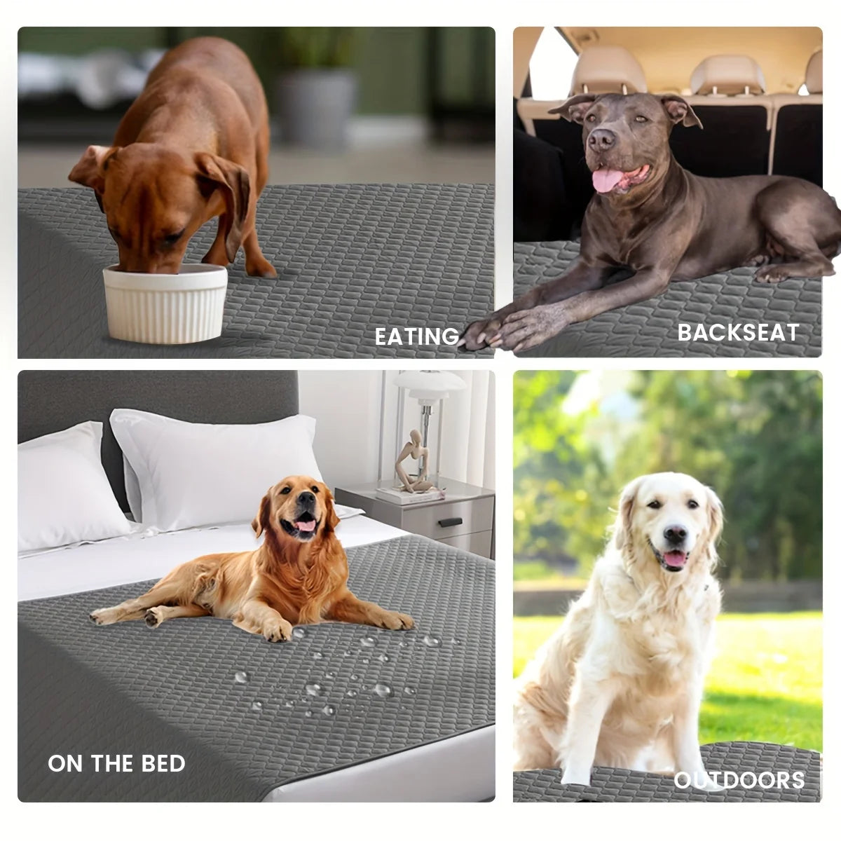 Double-Sided Waterproof Bed Cover Furniture Protector For Dogs
