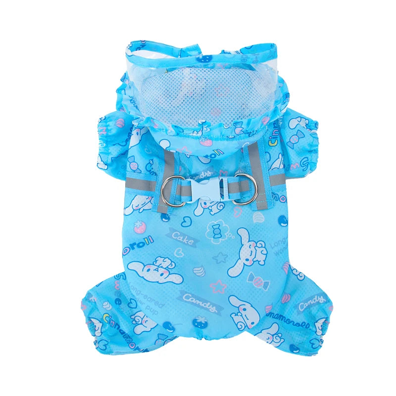 Waterproof Hooded Rain Jacket for Dogs of all Sizes - Keep Your Pup Dry and Stylish