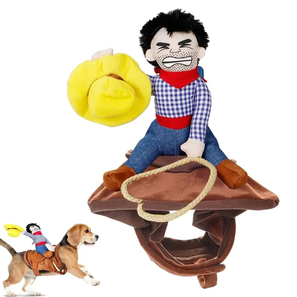 Dog Cowboy Outfit/Halloween Costume With Loop Fasteners