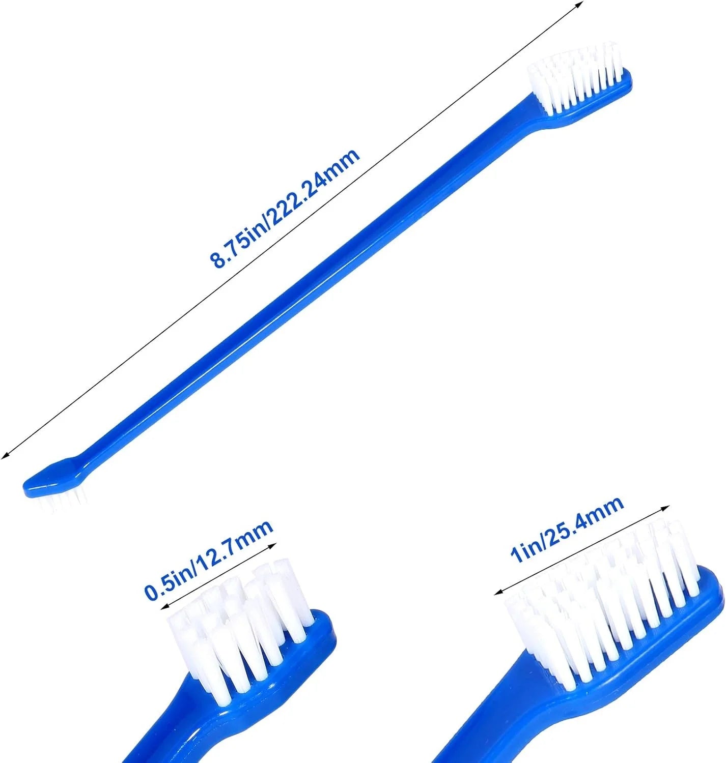 Duel Head Dog Toothbrush Dental Hygiene Clean