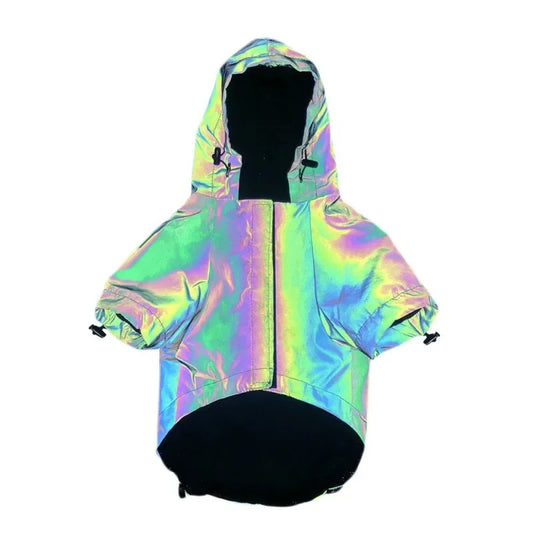 Flashing Pet Hoodie Windbreaker For Dogs Small-Large Dogs Jacket