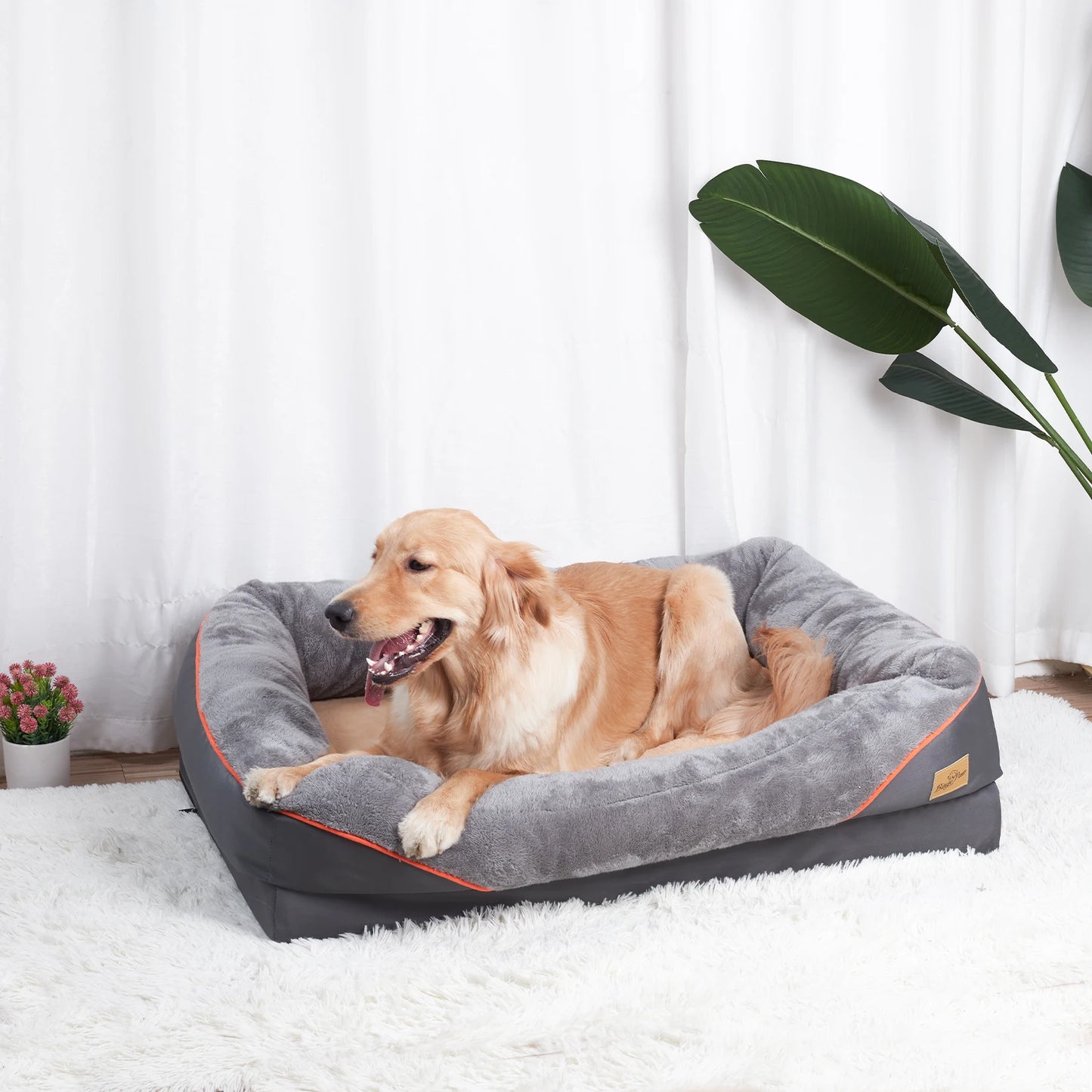 Large Soft Comfortable Dog Bed Anti Allergy Removable Washable Cover
