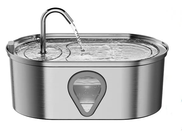 Automatic 3.5L Capacity Water Dispenser stainless steel cat water fountain with LED Lighting