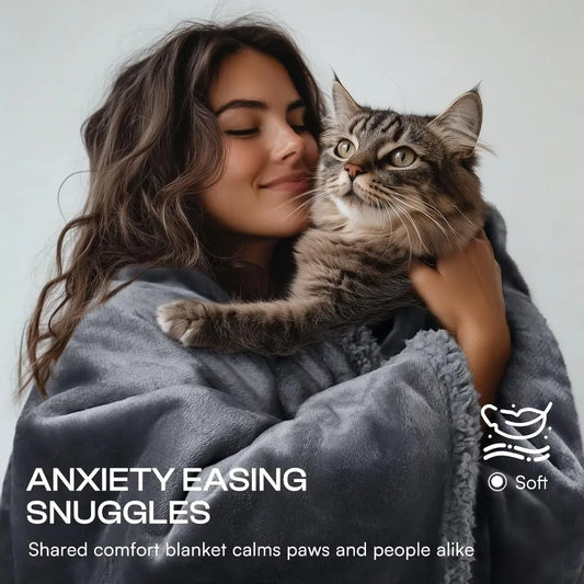 Waterproof Pet Blanket Reversible Sherpa Furniture Protector