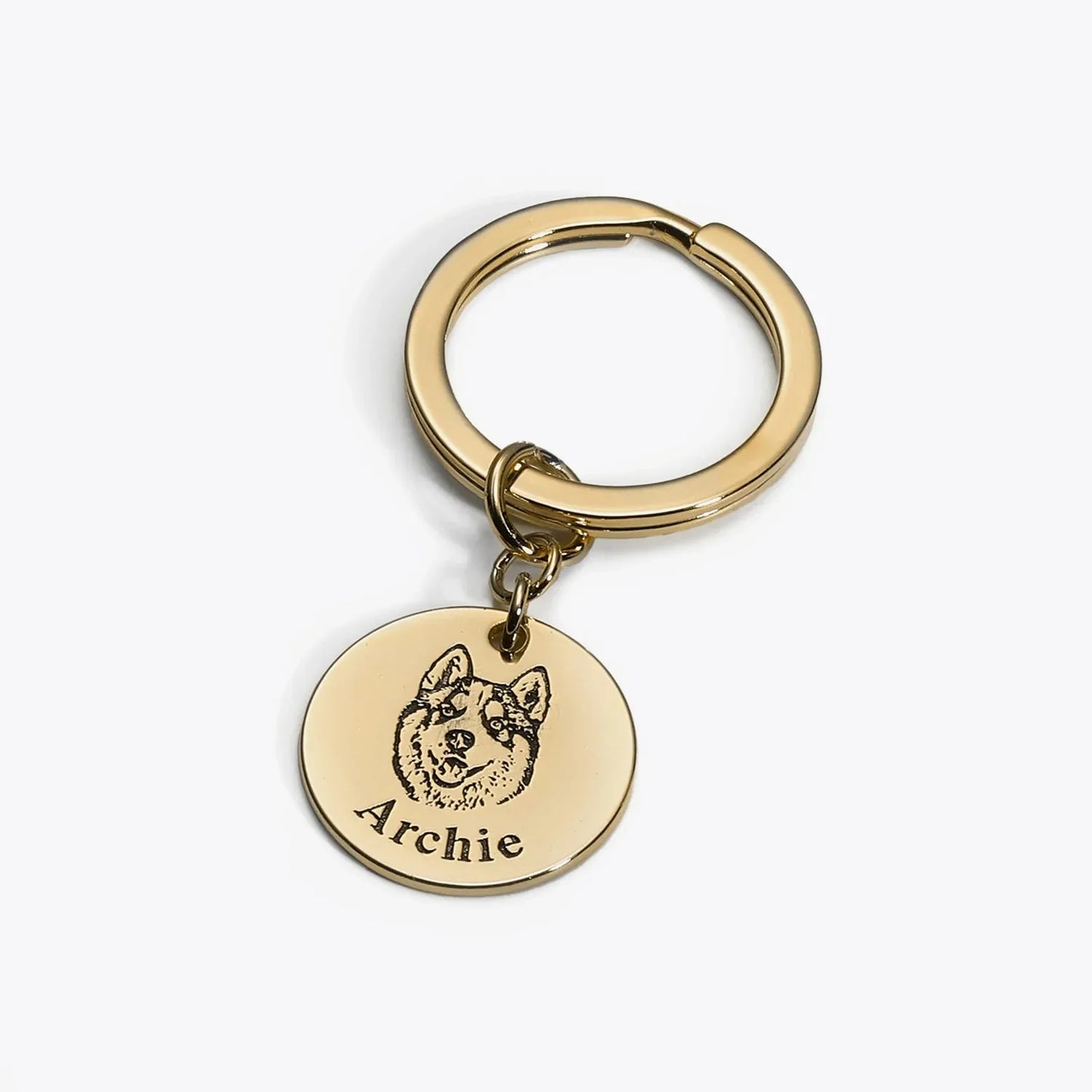 Handmade Engraved Personalized Dog/Cat Keychain