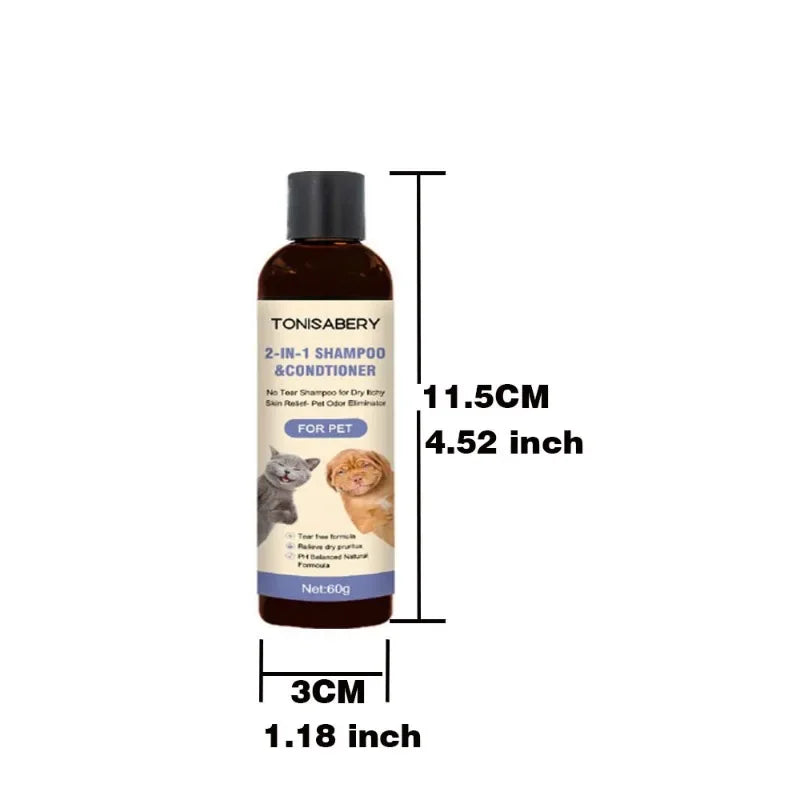 3-in-1 Coconut Shampoo and Conditioner Plant-Based Organic Tearless Moisturizer