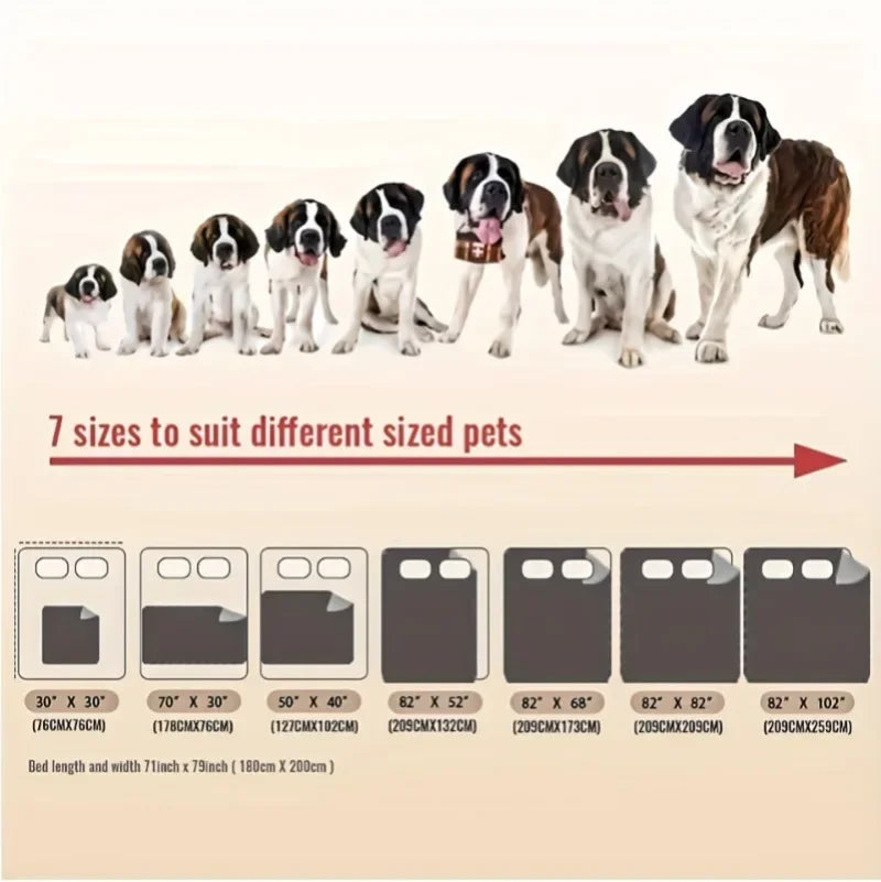 Double-Sided Waterproof Bed Cover Furniture Protector For Dogs