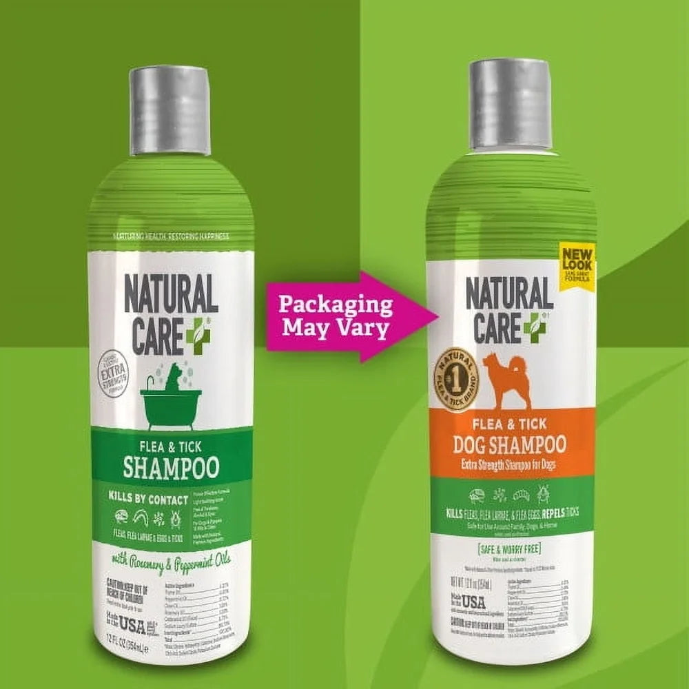 Peppermint Scent Flea and Tick Dog Shampoo