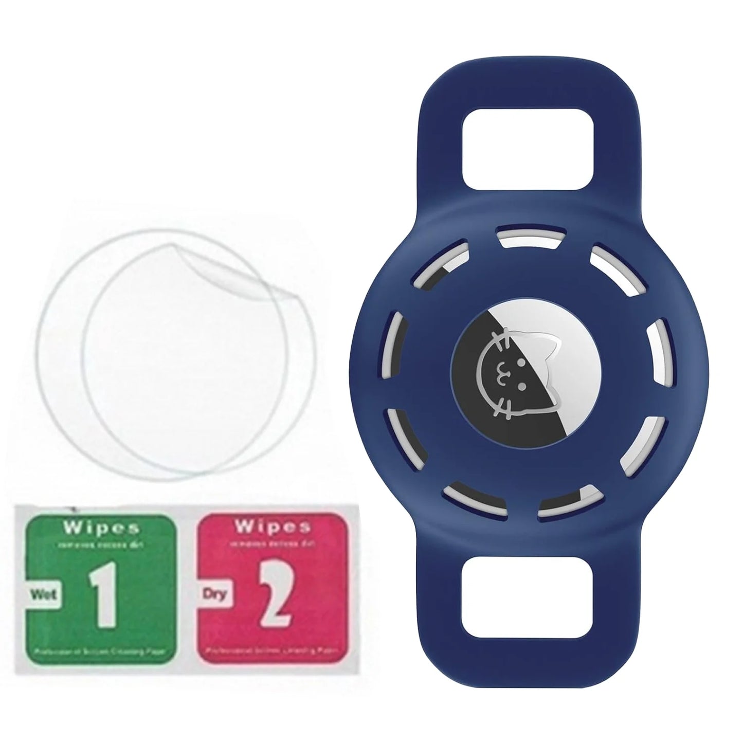 Adjustable Reflective Anti Choke Apple Airtag Collar
