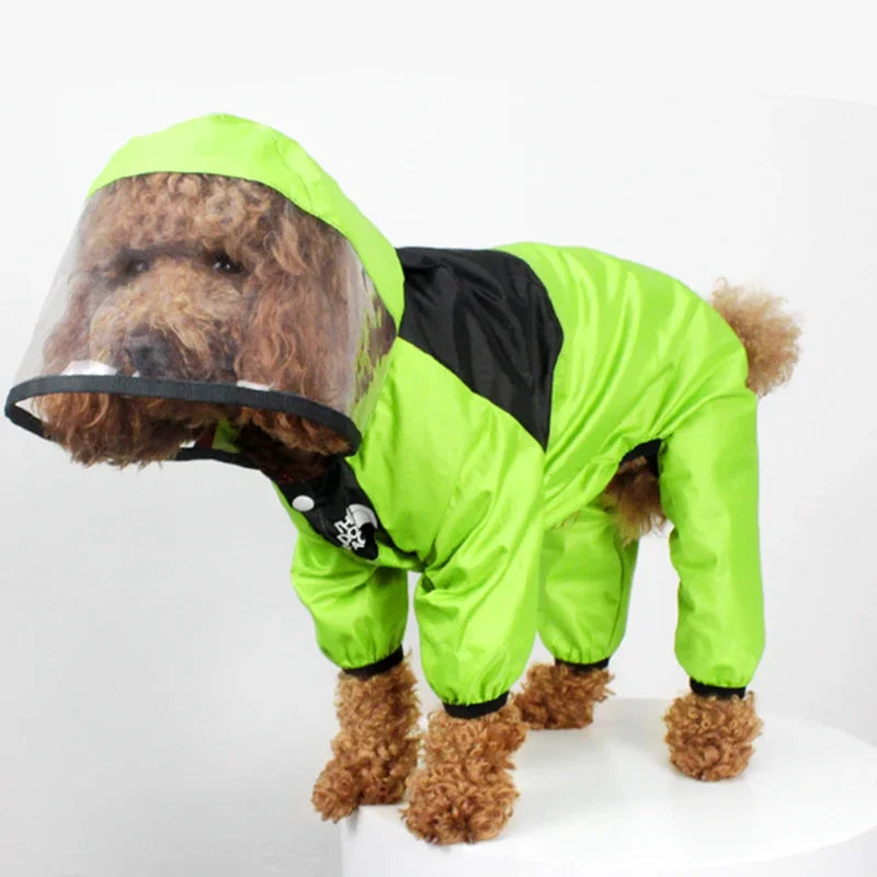 The Dog Face Jumpsuit Rain Jacket Water Resistant