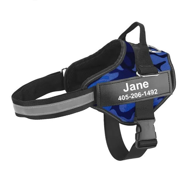 Reflective Adjustable Breathable Harness Walking Vest