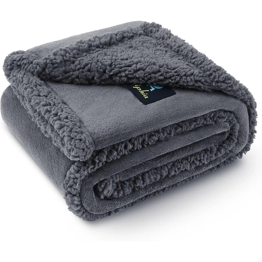 Waterproof Pet Blanket Reversible Sherpa Furniture Protector