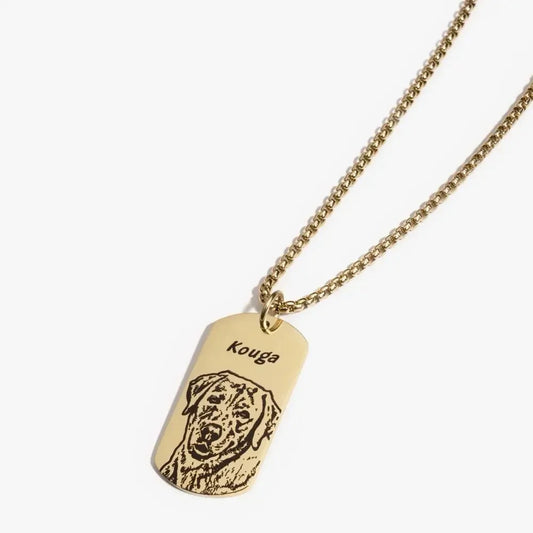 Handmade Engraved Personalized Dog/Cat Keychain