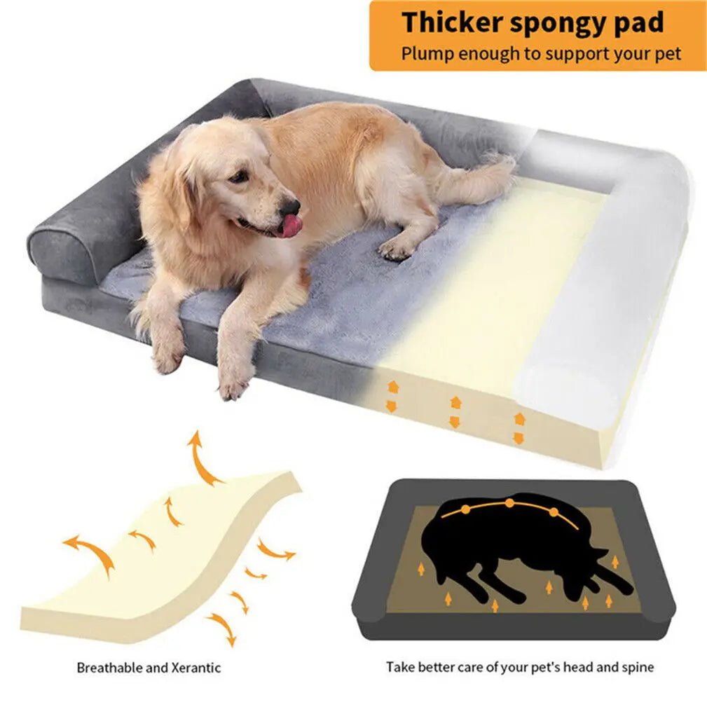 Extra Large Orthopedic Pet Mattress with Removable Washable Cover