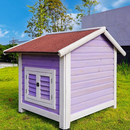 Large Outdoor Solid Wood Dog House