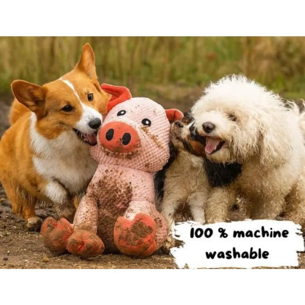 Plush Toy for Gentle Giants, Enrichment Toys Stuffy Without Squeakers - Pink
