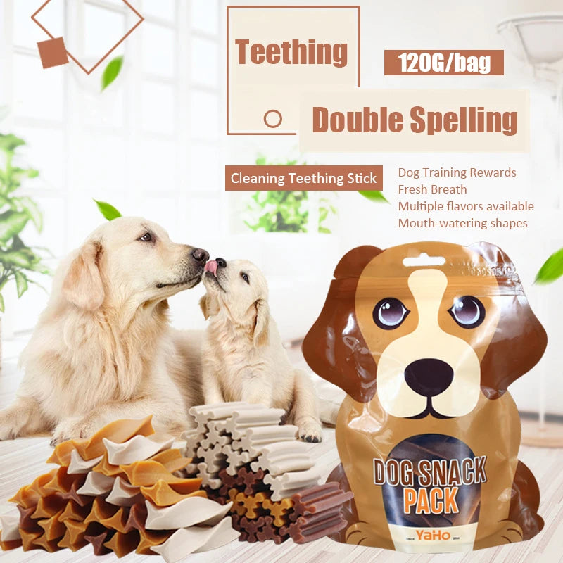 Dog Teething Stick, Tooth Cleaning Bone Fresh Breath, Puppy Training Reward