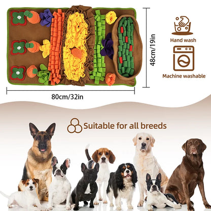 Snuffle Mat for Dogs, Slow Feeder, Interactive Dog Puzzle for Training and Stress Relief