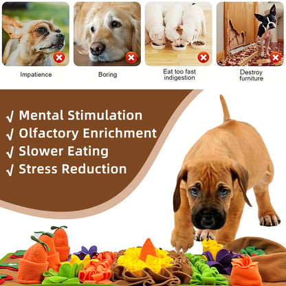Snuffle Mat for Dogs, Slow Feeder, Interactive Dog Puzzle for Training and Stress Relief