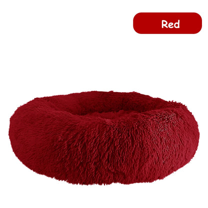 Donut Dog Bed Warm ,Soft, Calming Beds Washable