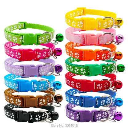 100 Dog/Cat Wholesale Cute Bell Paw Collars