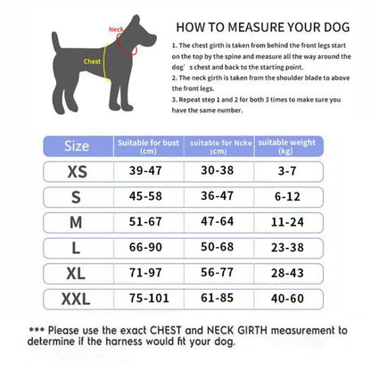 Adjustable Reflective Dog Harness Custom with Vest ID Patch