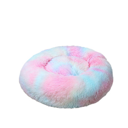 Donut Dog Bed Warm ,Soft, Calming Beds Washable