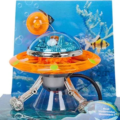 Suspended UFO Aquarium Statue Decorative Fish Tank Ornaments