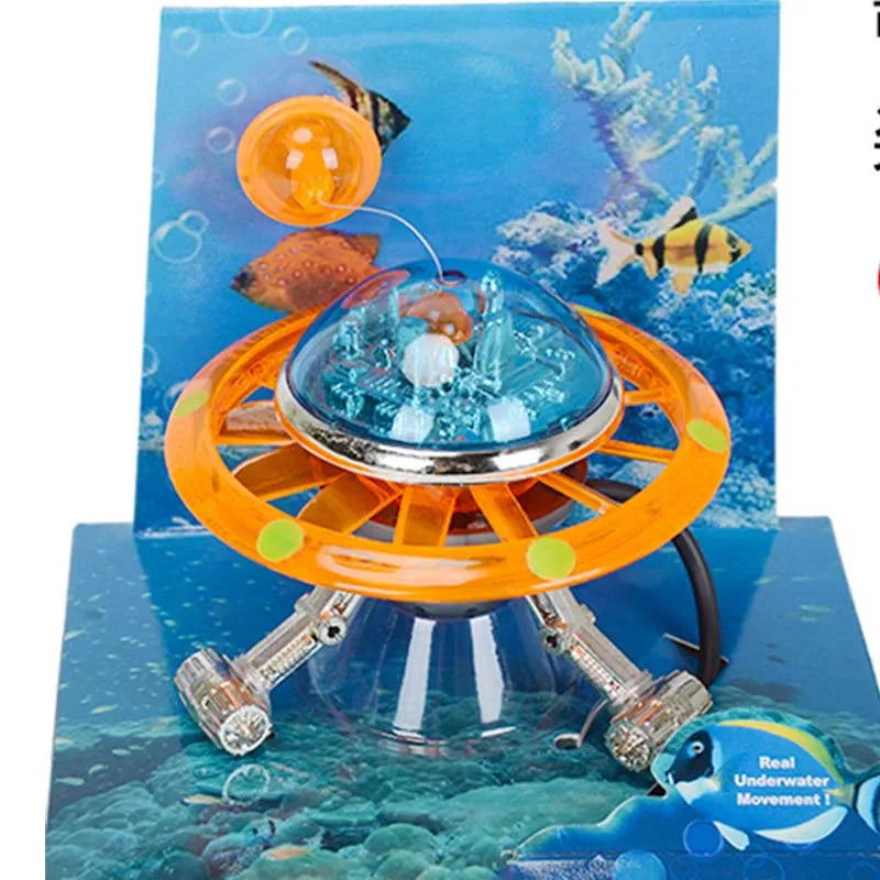 Suspended UFO Aquarium Statue Decorative Fish Tank Ornaments