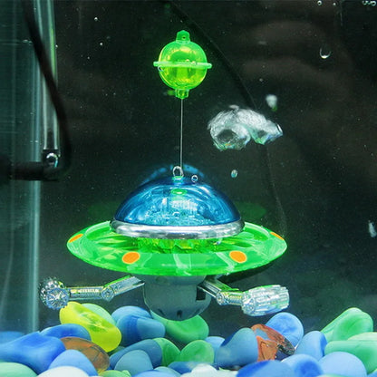 Suspended UFO Aquarium Statue Decorative Fish Tank Ornaments