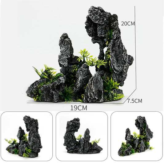 Aquarium Rockery Stone Aquatic Fish Tank Landscaping