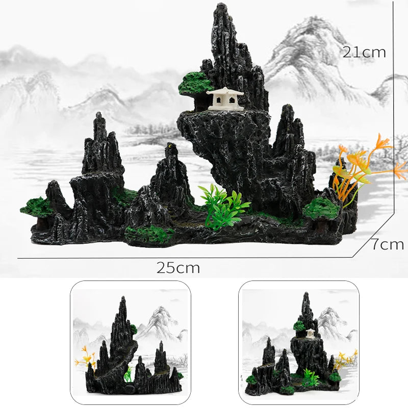 Aquarium Rockery Stone Aquatic Fish Tank Landscaping