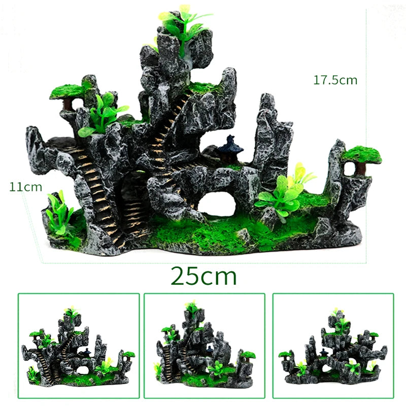 Aquarium Rockery Stone Aquatic Fish Tank Landscaping